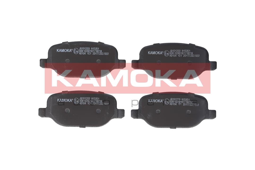 Kamoka JQ101203 Гальмівні колодки задні, комплект JQ101203: Приваблива ціна - Купити в Україні на EXIST.UA!