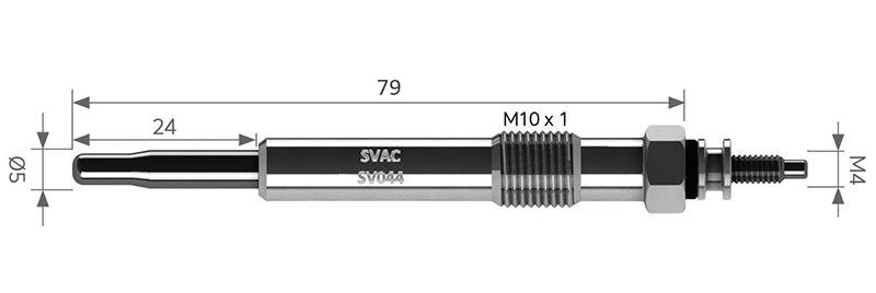 SV044 SVAC Свічка розжарювання