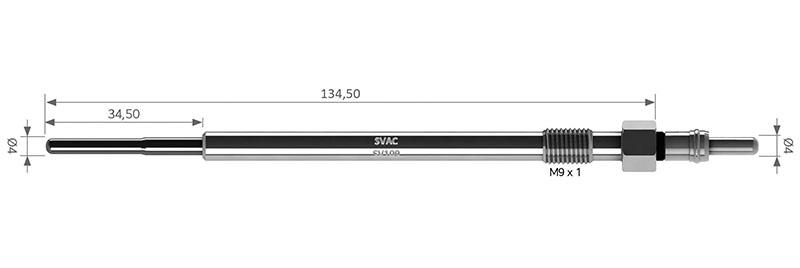 SVAC SV109 Свічка розжарювання SV109: Приваблива ціна - Купити в Україні на EXIST.UA!