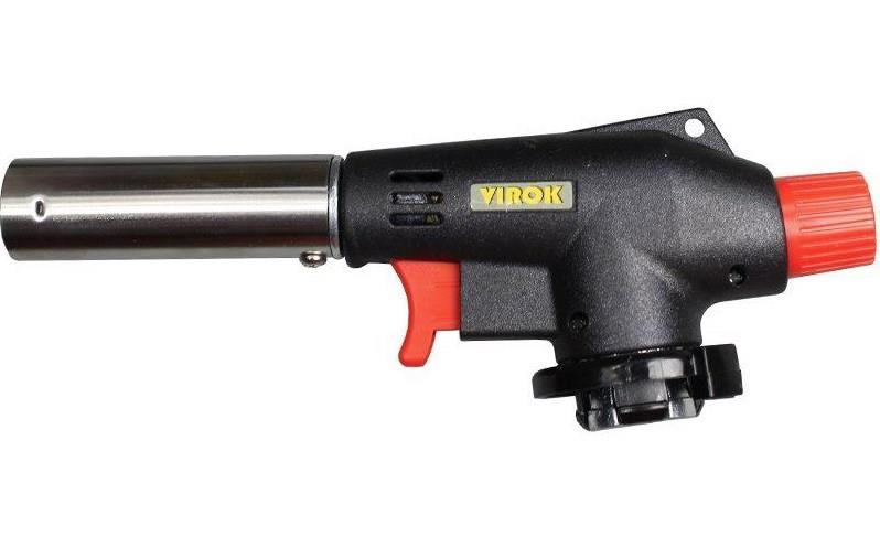 Virok 44V165 Пальник газовий VIROK з цанговим (швидким) з'єднанням, п'єзо запал, 360° 44V165: Купити в Україні - Добра ціна на EXIST.UA!