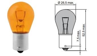 Tesla B52302 Лампа розжарювання жовта PY21W 24V 21W B52302: Купити в Україні - Добра ціна на EXIST.UA!