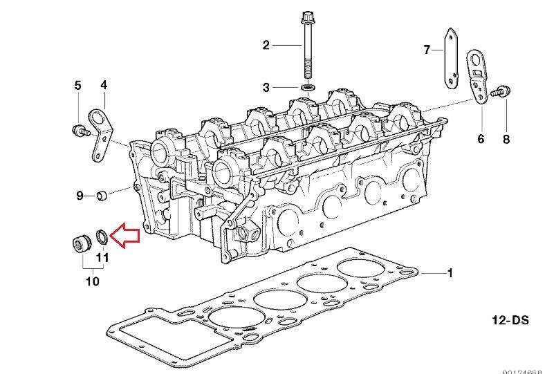 Кольцо уплотнительное BMW 11 12 1 706 927