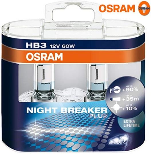 Osram 9005NBP-HCB Лампа галогенна Osram Night Breaker Plus +90% 12В H1 60Вт +90% 9005NBPHCB: Приваблива ціна - Купити в Україні на EXIST.UA!
