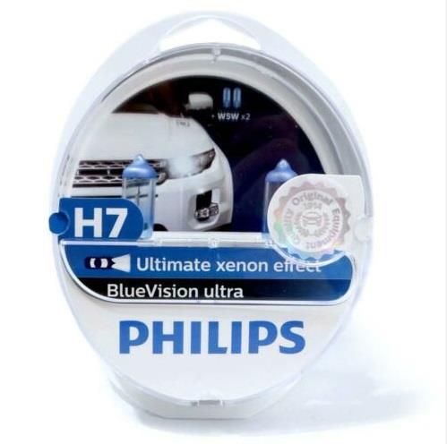 Лампа галогенна Philips Bluevision Ultra 12В H7 55Вт Philips 12972BVUSM