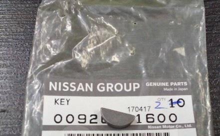 Nissan 00926-51600 Шпонка шківа вала колінчастого 0092651600: Приваблива ціна - Купити в Україні на EXIST.UA!
