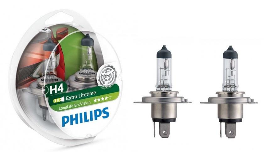 Philips 12342ECOS2 Лампа галогенна Philips Ecovision 12В H4 60/55Вт 12342ECOS2: Купити в Україні - Добра ціна на EXIST.UA!