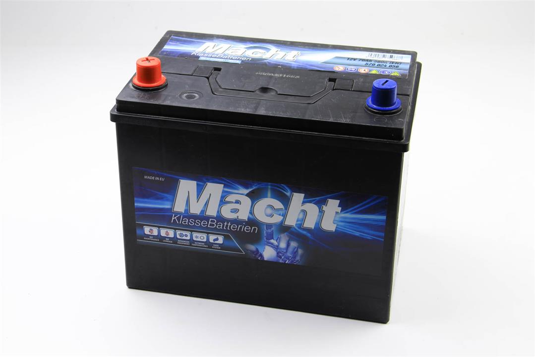 Macht 25641 Акумулятор Macht JIS 12В 70Аг 560А(EN) L+ 25641: Приваблива ціна - Купити в Україні на EXIST.UA!