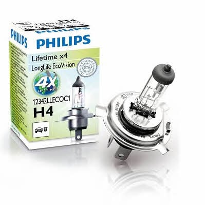 Philips 12342LLECOC1 Лампа галогенна Philips Longlife Ecovision 12В H4 60/55Вт 12342LLECOC1: Приваблива ціна - Купити в Україні на EXIST.UA!