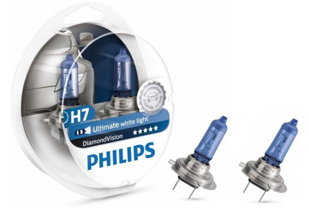 Philips 12972DVS2 Лампа галогенна Philips Diamondvision 12В H7 55Вт 12972DVS2: Купити в Україні - Добра ціна на EXIST.UA!