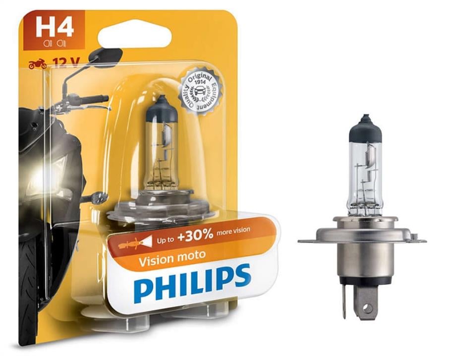 Philips 12342PRBW Лампа галогенна Philips Vision +30% 12В H4 60/55Вт +30% 12342PRBW: Купити в Україні - Добра ціна на EXIST.UA!