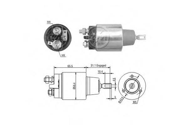 Zm 1-575 Реле стартера втягивающее 1575: Отличная цена - Купить в Украине на EXIST.UA! 1575 Zm Реле стартера втягивающее
