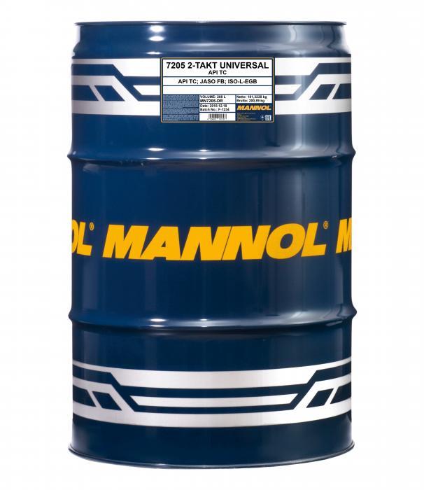 Mannol MN7205-DR Моторна олива MANNOL 7205 2-Takt Universal API TC, JASO FB, ISO L-EGB, 208 л MN7205DR: Купити в Україні - Добра ціна на EXIST.UA!