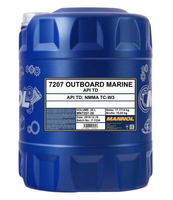 Mannol MN7207-20 Моторна олива MANNOL 7207 Outboard Marine API TD, JASO FC, NMMA TC-W3, 20 л MN720720: Купити в Україні - Добра ціна на EXIST.UA!
