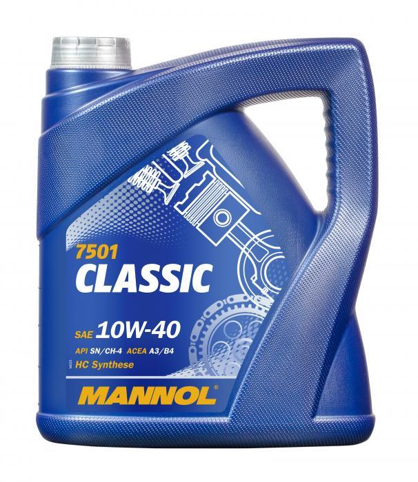 Mannol MN7501-4 Моторна олива Mannol 7501 Classic 10W-40, 4л MN75014: Купити в Україні - Добра ціна на EXIST.UA!