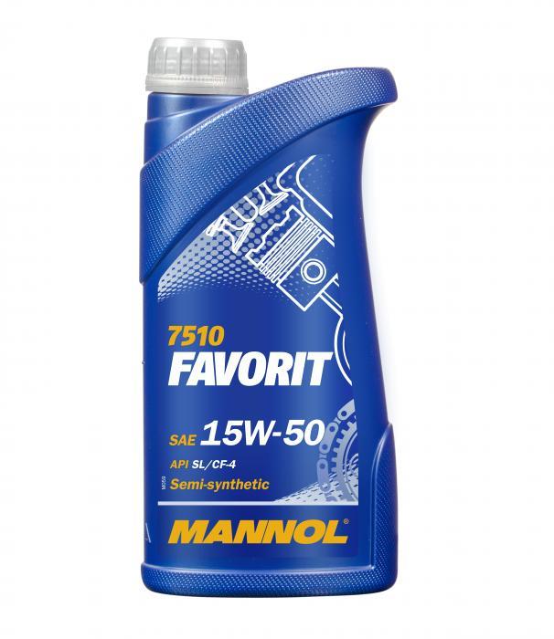 Mannol MN7510-1 Моторна олива Mannol 7510 Favorit 15W-50, 1л MN75101: Купити в Україні - Добра ціна на EXIST.UA!