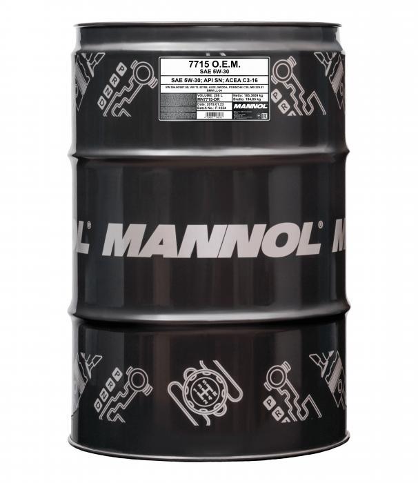 Mannol MN7715-DR Моторна олива MANNOL 7715 Longlife 504/507 5W-30 API SN/CF ACEA C3, 208 л MN7715DR: Купити в Україні - Добра ціна на EXIST.UA!
