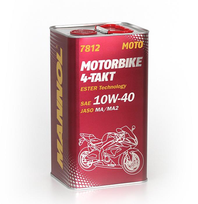 Mannol MN7812-4 Моторна олива MANNOL 7812 Motorbike 4-Takt 10W-40 API SL, JASO MA/MA2, 4 л MN78124: Приваблива ціна - Купити в Україні на EXIST.UA!