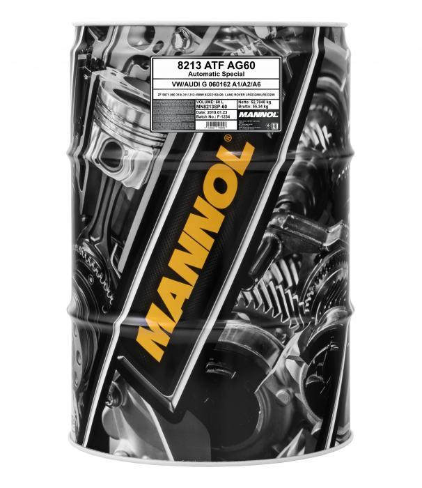 Mannol MN8213-60 Олива трансміссійна MANNOL 8213 ATF AG60, 60 л MN821360: Купити в Україні - Добра ціна на EXIST.UA!