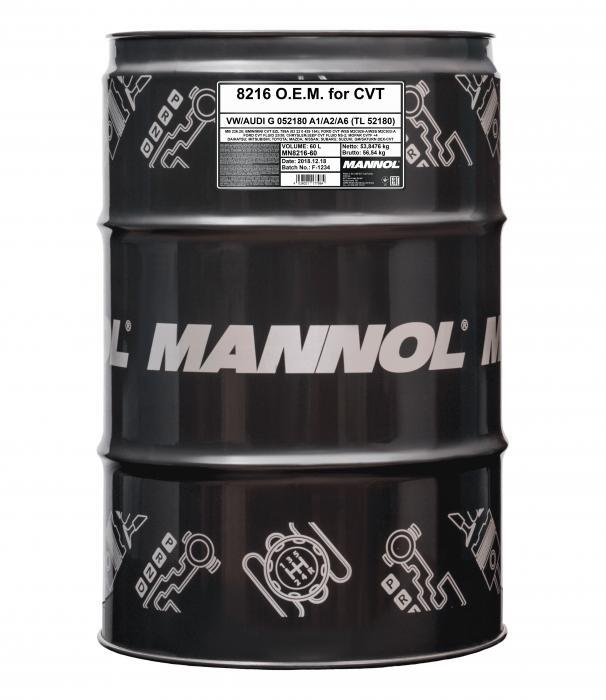 Mannol MN8216-60 Олива трансміссійна Mannol 8216 O.E.M. for CVT, 60л MN821660: Купити в Україні - Добра ціна на EXIST.UA!