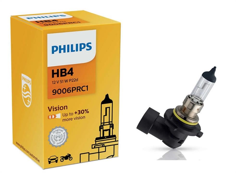 Philips Лампа галогенна Philips Vision +30% 12В HB4 55Вт +30% – ціна 206 UAH