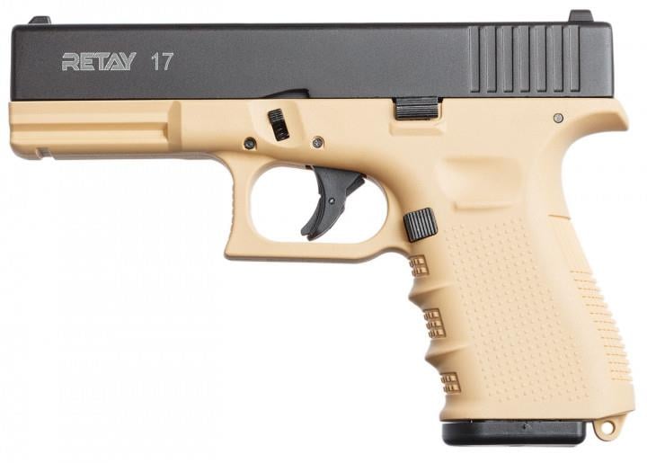 Retay X314210Y Пістолет сигнальний, стартовий Retay Glock G 17 (9мм, 14 зарядів), sand X314210Y: Купити в Україні - Добра ціна на EXIST.UA!