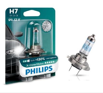 Лампа галогенна Philips X-Tremevision +130% 12В H7 55Вт +130% Philips 12972XV+B1