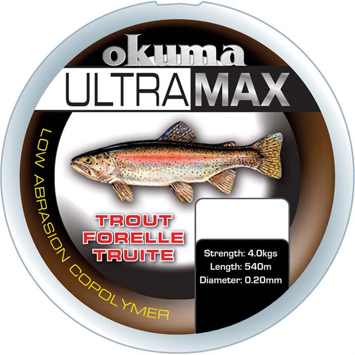 Okuma 19155 Волосінь Okuma Ultramax 2oz Trout 985m 11lbs 5.6kg 0.25mm Grey 19155: Купити в Україні - Добра ціна на EXIST.UA!