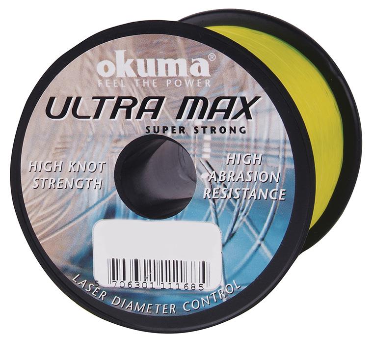 Okuma 19590 Волосінь Okuma Ultramax 4oz 1174m 12lbs 5.4kg 0.32mm Flour Yellow 19590: Купити в Україні - Добра ціна на EXIST.UA!