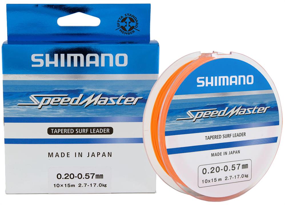 Shimano SMTLSF2657 Шоклідер Shimano Speedmaster Tapered Surf Leader 10X15m 0.26-0.57mm 4.6-17.0kg SMTLSF2657: Купити в Україні - Добра ціна на EXIST.UA!