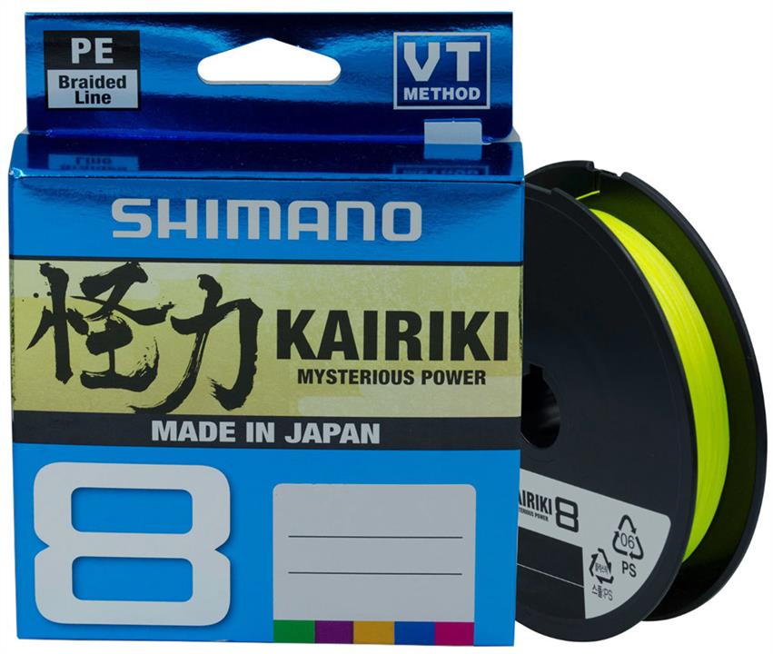 Shimano 59WPLA58R30 Шнур Shimano Kairiki 8 PE (Yellow) 150m 0.06mm 5.3kg 59WPLA58R30: Купити в Україні - Добра ціна на EXIST.UA!