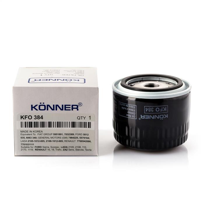 Könner KFO-384 Фільтр масляний KFO384: Приваблива ціна - Купити в Україні на EXIST.UA!