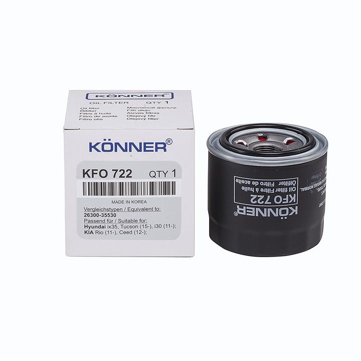 Könner KFO-722 Фільтр масляний KFO722: Купити в Україні - Добра ціна на EXIST.UA!