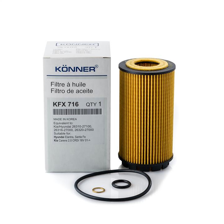 Könner KFX-716 Фільтр масляний KFX716: Приваблива ціна - Купити в Україні на EXIST.UA!