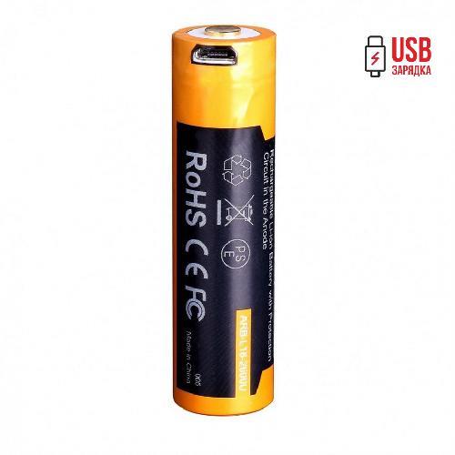 Fenix ARB-L18-2600U Акумулятор 18650, 2600 mAh, Micro USB зарядка ARBL182600U: Купити в Україні - Добра ціна на EXIST.UA!