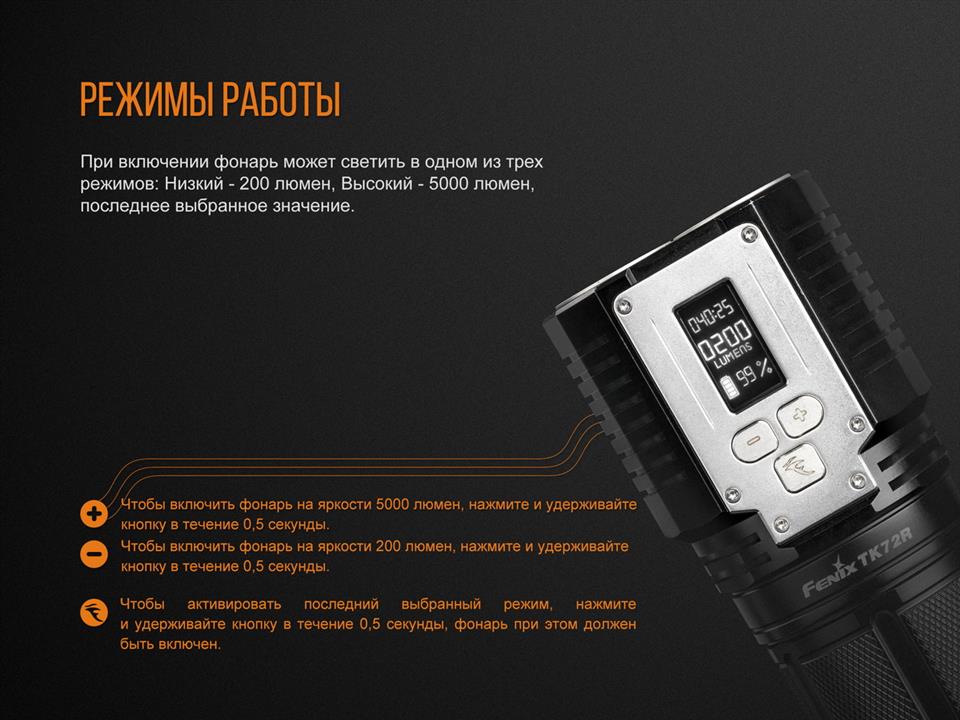Купити Fenix TK72R за низькою ціною в Україні!