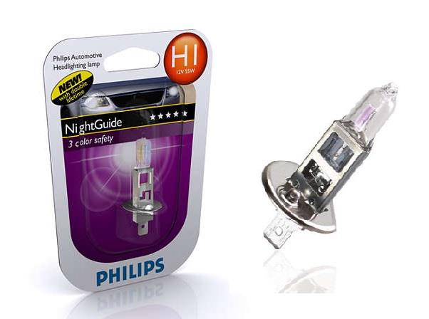 Philips 12258NGDLB1 Лампа галогенна Philips Nightguide Doublelife 12В H1 55Вт 12258NGDLB1: Купити в Україні - Добра ціна на EXIST.UA!