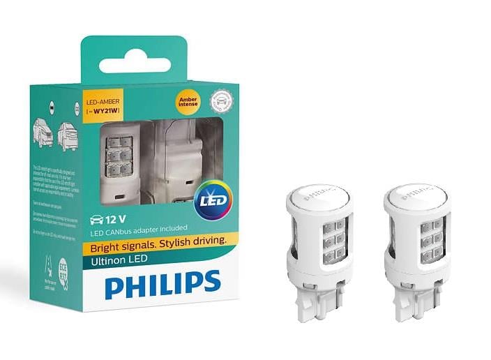 Philips 11065ULAX2 Лампа світлодіодна Philips Ultinon LED T20 (W21W) 12V WX3x16d (2 шт.) 11065ULAX2: Купити в Україні - Добра ціна на EXIST.UA!