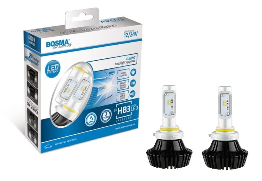 Bosma 6438 Лампи світлодіодні комплект BOSMA HB3 12/24V 6000K (2 шт.) 6438: Купити в Україні - Добра ціна на EXIST.UA!