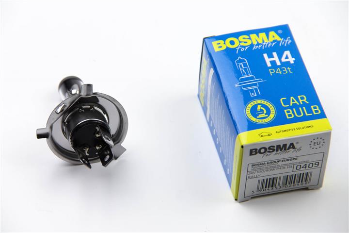 Bosma 0409 Лампа галогенна Bosma Rally 24В H4 100/90Вт 0409: Приваблива ціна - Купити в Україні на EXIST.UA!