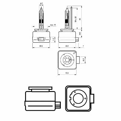 Лампа ксеноновая Philips D1R 85V 35W Philips 85409VIC1