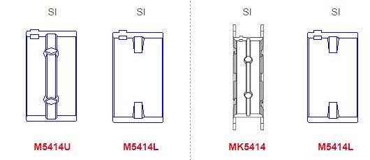 King MB5414SI Вкладиші корінні, комплект, стандарт MB5414SI: Купити в Україні - Добра ціна на EXIST.UA!