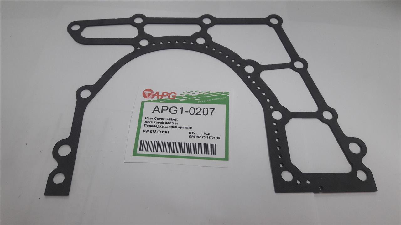 APG APG1-0207 Прокладка задньої кришки двигуна APG10207: Купити в Україні - Добра ціна на EXIST.UA!