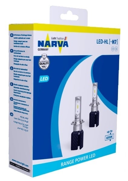 Narva 180053000 Лампи світлодіодні комплект Narva Range Power LED H7 12V 15,8W 6000K (2 шт.) 180053000: Приваблива ціна - Купити в Україні на EXIST.UA!