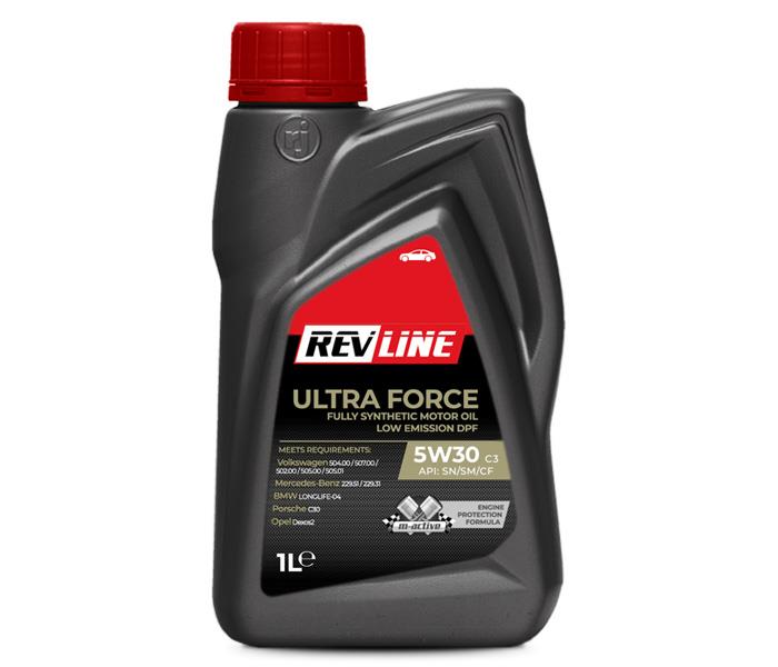Revline RV1111570 Моторна олива Revline Ultra Force C3 5W-30, 1л RV1111570: Приваблива ціна - Купити в Україні на EXIST.UA!
