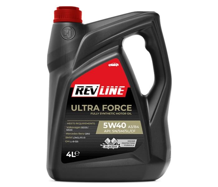 Revline RV1131571 Моторна олива Revline Ultra Force Synthetic 5W-40, 4л RV1131571: Приваблива ціна - Купити в Україні на EXIST.UA!