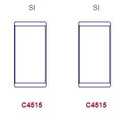 King CR4515SI Вкладиші шатунні, комплект, стандарт CR4515SI: Купити в Україні - Добра ціна на EXIST.UA!