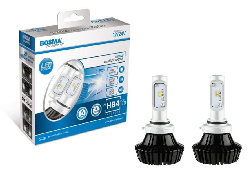 Bosma 6445 Лампи світлодіодні комплект BOSMA HB4 12/24V 6000K (2 шт.) 6445: Купити в Україні - Добра ціна на EXIST.UA!