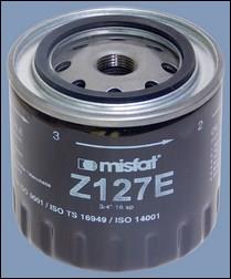 Misfat Z127E Фільтр масляний Z127E: Приваблива ціна - Купити в Україні на EXIST.UA!