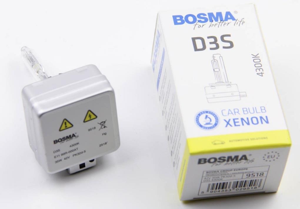 Bosma 9518 Лампа ксенонова D3S 42V 35W 9518: Купити в Україні - Добра ціна на EXIST.UA!