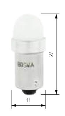 Лампа світлодіодна T4W (BA9S) 12В Bosma 5103